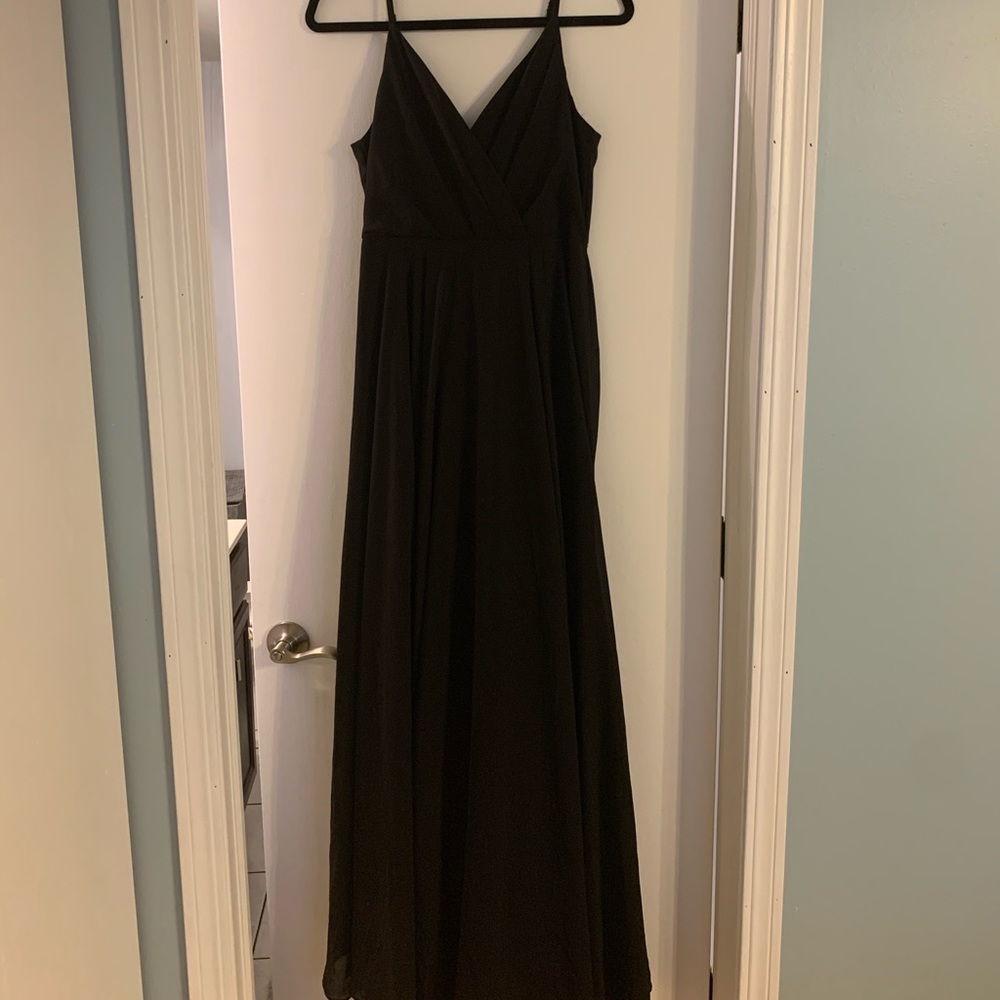 Lulu’s Black Floor Length Dress